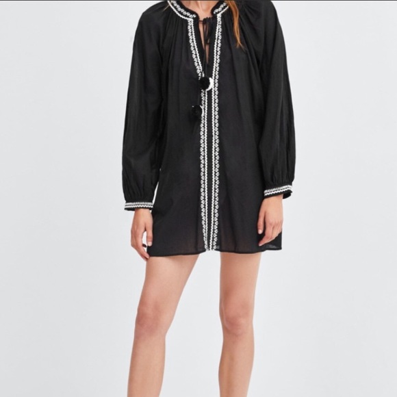 Zara Other - NWT Zara Embroidered Beach Cover Up Size M